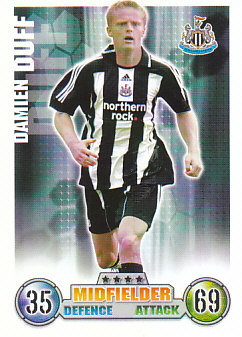 Damien Duff Newcastle United 2007/08 Topps Match Attax #219